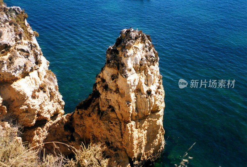 葡萄牙阿尔加维Ponta Da Piedade的喀斯特岩石